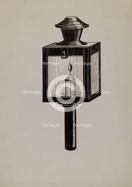Concord Stage Lamp, 1936. Creator: Florence Huston.