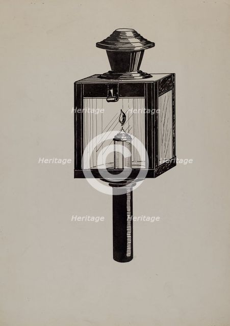 Concord Stage Lamp, 1936. Creator: Florence Huston.