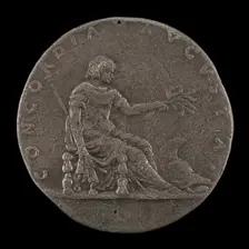 Concordia Holding a Lily Scepter and an Olive Branch, c. 1460/1466. Creator: Francesco Laurana
