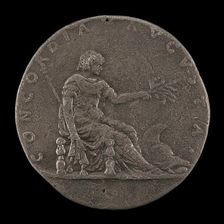 Concordia Holding a Lily Scepter and an Olive Branch, c. 1460/1466. Creator: Francesco Laurana