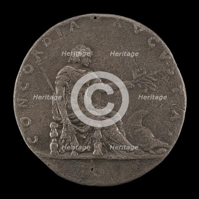 Concordia Holding a Lily Scepter and an Olive Branch, c. 1460/1466. Creator: Francesco Laurana.