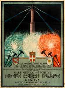 Concorso Nazionale Pirotecnico e Bandistico, Genova, 1925. Creator: Trematore, Severino (1895-1940)