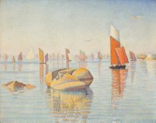 Concarneau, Morning Calm (Opus no. 219, Larghetto), 1891. Creator: Signac, Paul (1863-1935)