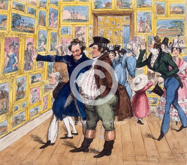 Conception beyond Expression, or The Acme of Pictorial Criticism, 1829. Creator: John Phillips (1800-74).