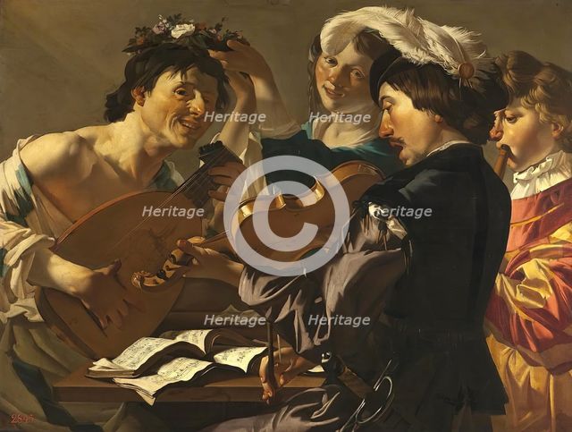 Concert, 1622. Creators: Gerrit van Honthorst, Dirck van Baburen.