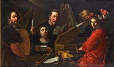 Concert with Musicians and Singers , ca 1625. Creator: Paolini, Pietro (1603-1682)