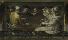 Concert with violin, lute and spinet, 1550-1552. Creator: Niccolò dell'Abate (1509/12-1571)