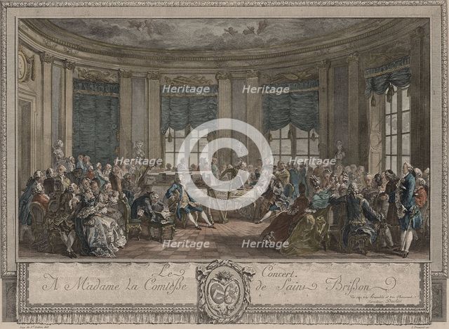 Concert. Artist: Saint-Aubin, Augustin, de (1736-1807)