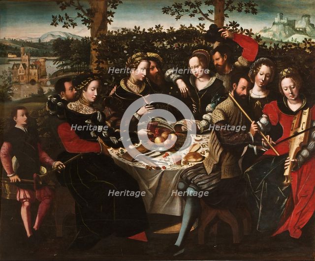 Concert at a Table, 1545. Creator: Ambrosius Benson.