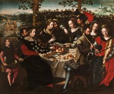 Concert at a Table, 1545. Creator: Ambrosius Benson