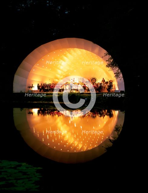 Concert bowl at night, Kenwood House, Hampstead, London, 1987. Artist: Unknown