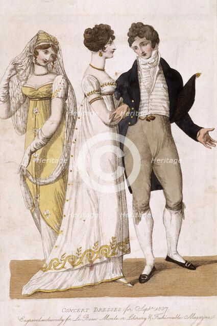 'Concert Dresses', 1807 Artist: Unknown