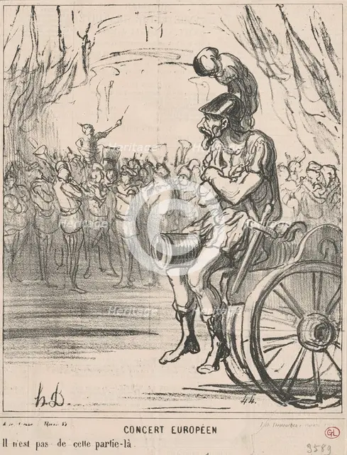 Concert européen, 19th century. Creator: Honore Daumier.