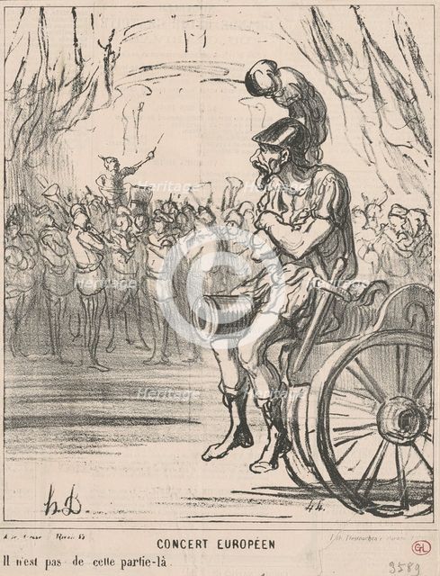 Concert européen, 19th century. Creator: Honore Daumier.