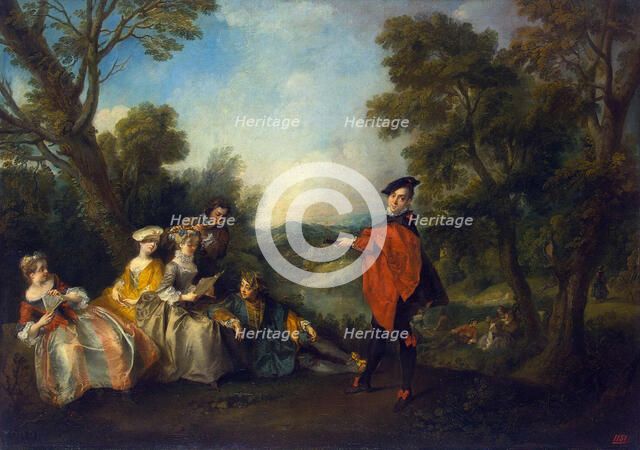 Concert in the Park', 1720-1743. Creator: Lancret, Nicolas (1690-1743).