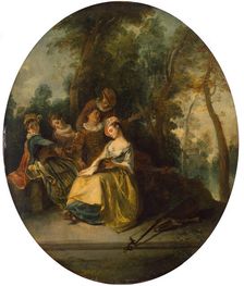 Concert in the Park 1738. Creator: Lancret, Nicolas (1690-1743)