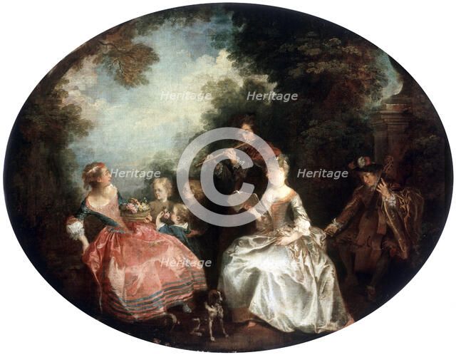 'Concert in a Park', 18th century.  Artist: Nicolas Lancret