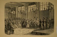 Concert of Adolphe Sax (1814-1894) in presence of the Emir Abd-el-Kader, 1865