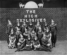 Concert party of the Cunard Shell Works, Bootle, Merseyside, 1917. Artist: H Bedford Lemere