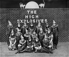Concert party of the Cunard Shell Works, Bootle, Merseyside, 1917. Artist: H Bedford Lemere
