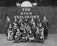 Concert party of the Cunard Shell Works, Bootle, Merseyside, 1917. Artist: H Bedford Lemere