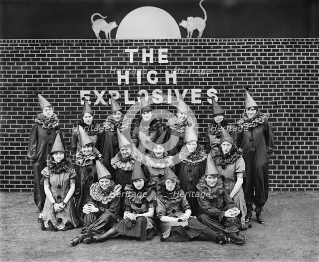 Concert party of the Cunard Shell Works, Bootle, Merseyside, 1917. Artist: H Bedford Lemere.
