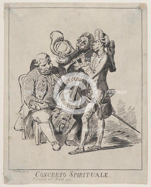 Concerto Spirituale, March 23, 1773. Creator: James Bretherton.