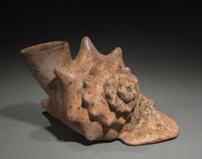 Conch Shell Trumpet Vessel, 200 BC-300. Creator: Unknown