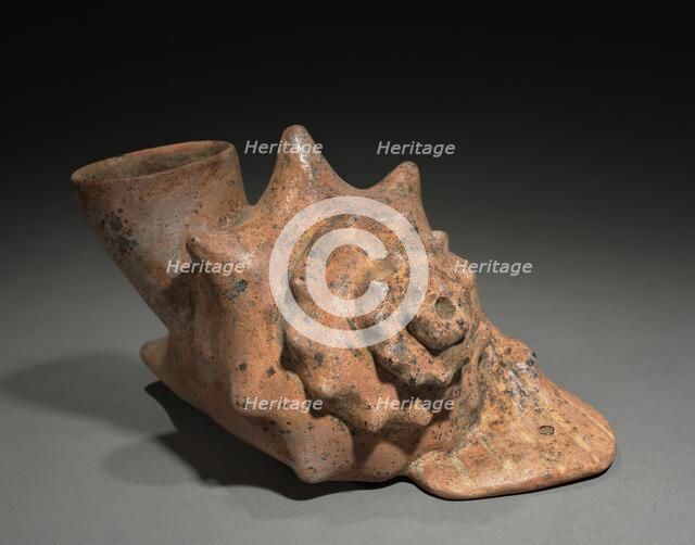 Conch Shell Trumpet Vessel, 200 BC-300. Creator: Unknown.