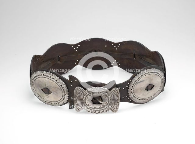 Concho Belt, 1880/95. Creator: Unknown.