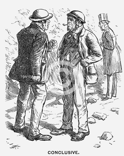 'Conclusive', 1866. Creator: Charles Samuel Keene.