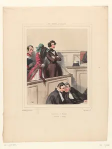 Conclusion et Morale (Accusation d'adultère), 1837. Creator: Paul Gavarni