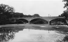 Concrete bridge over the Vermillion River, Pontiac, Illinois, USA, 1927
