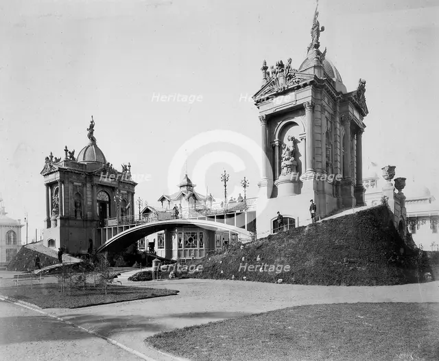 Concrete bridge, the All-Russia Exhibition, Nizhny Novgorod, Russia, 1896.  Artist: Maxim Dmitriev