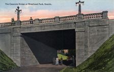 Concrete Bridge, Woodland Park, Seattle, Washington, USA, 1911
