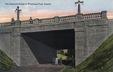 Concrete Bridge, Woodland Park, Seattle, Washington, USA, 1911