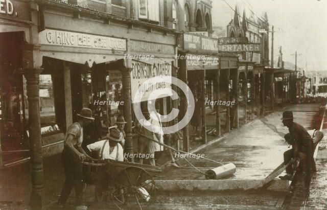 Concreting 670 - 680 Military Road, Mosman, c1920. Creator: Unknown.