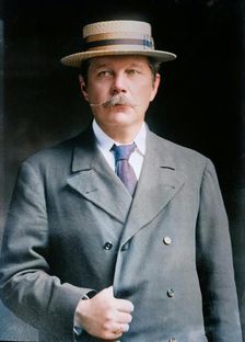 Conan Doyle, 1913. Creators: Bain News Service, George Grantham Bain