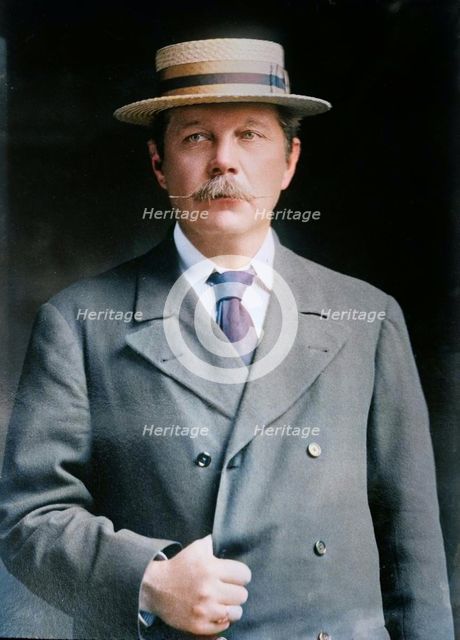 Conan Doyle, 1913. Creators: Bain News Service, George Grantham Bain.