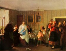 Congratulating the Young 1861, (1965). Creator: Grigori Grigoryevich Myasoedov