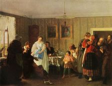 Congratulating the Young 1861, (1965). Creator: Grigori Grigoryevich Myasoedov