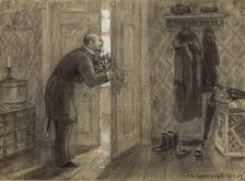 Congratulatory Visit on a Name-Day (Feast Day of a Saint Who Shares a Name), 1904. Creator: Boris Vasilievich Smirnov