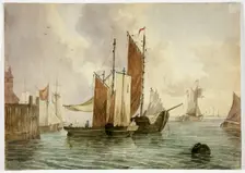 Congregation of Ships in Port, 1800-1899. Creator: Unknown