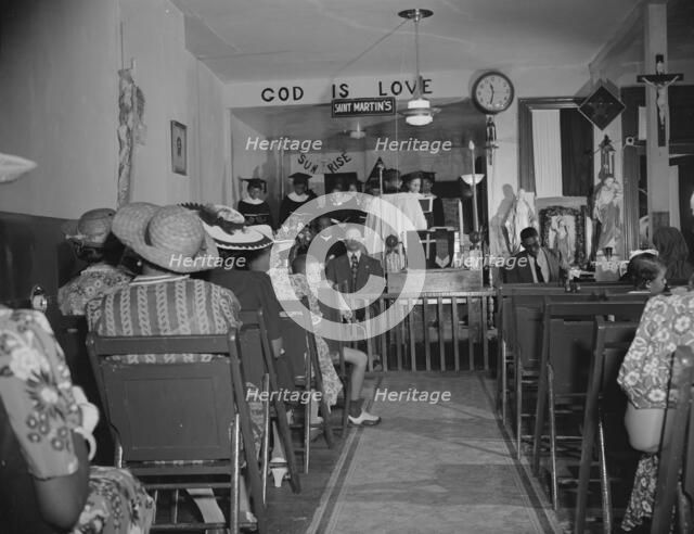 Congregation of the St. Martin's Spiritual Church, Washington, D.C., 1942. Creator: Gordon Parks.