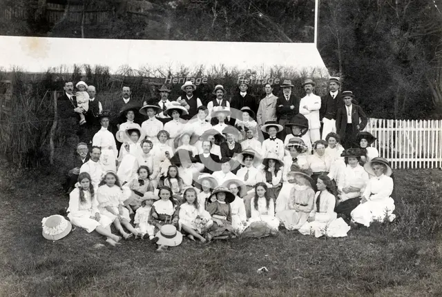 Congregational Church members picnic, c1910. Creator: Unknown.