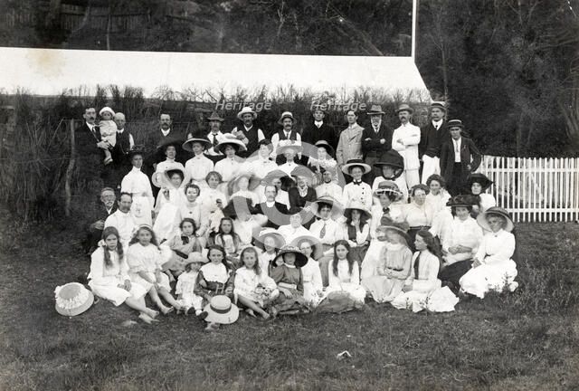 Congregational Church members picnic, c1910. Creator: Unknown.