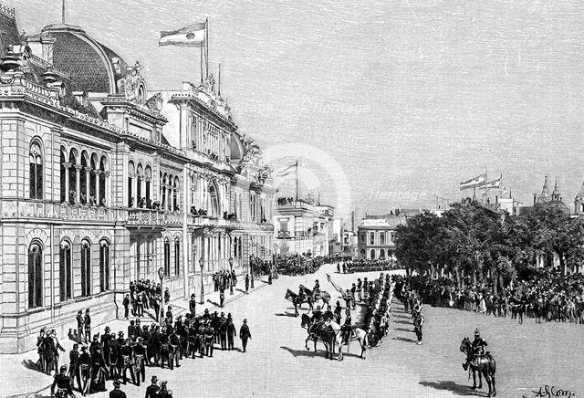 Congress buildings, Buenos Aires, Argentina, 1895. Artist: Unknown