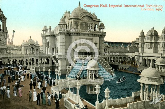 Congress Hall, Imperial International Exhibition, London, 1909.Artist: Valentine & Sons