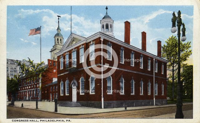 Congress Hall, Philadelphia, Pennsylvania, USA, 1914. Artist: Unknown