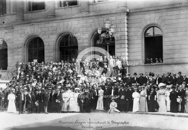 Congress international de Geographie Geneve, 1908. Creator: Unknown.